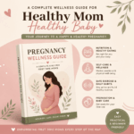Pregnancy wellness ebook cover for first-time moms