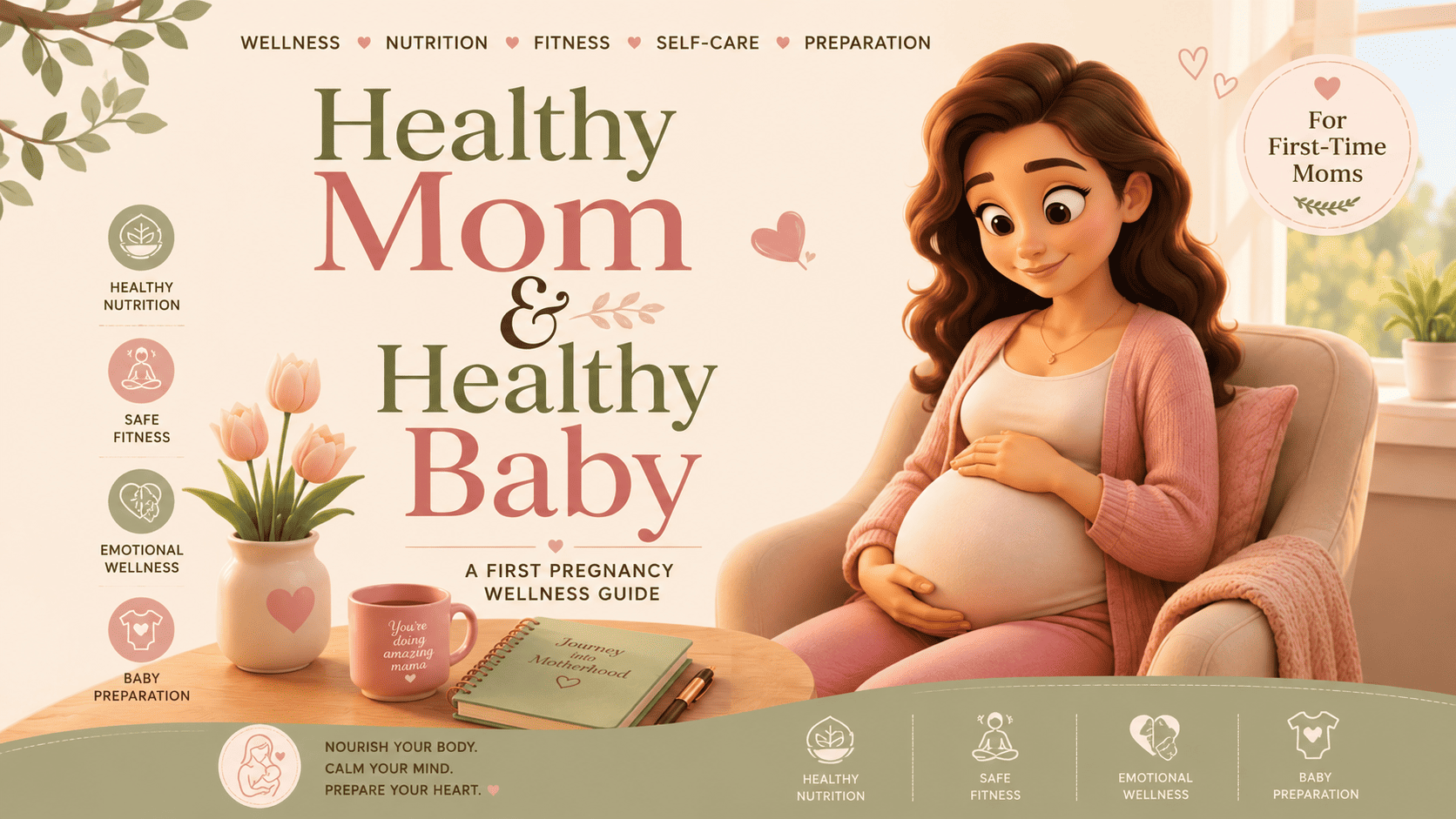 Pregnancy wellness ebook for first-time moms